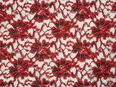 elastická krajka 1987 karmínová