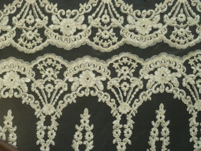 elastická krajka 2441 krémová