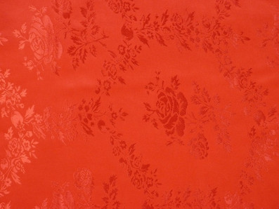 žakárová podšívka poly 13 červená