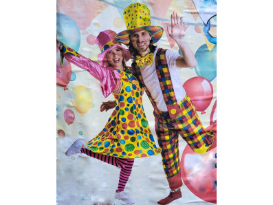 žlutý satén barevné bubliny