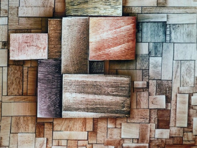 hedvábí 2081 dlaždicový vzor v zemitých tónech