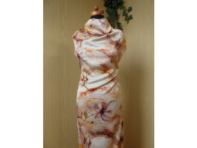 meruňkové hedvábí 2451 s magnóliemi