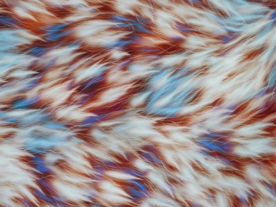 vínové hedvábí 3319 s kožešinovým efektem