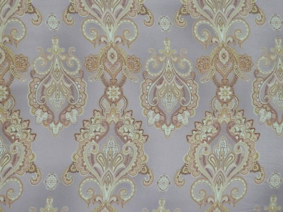 hedvábí 3321 v pudrovém odstínu s kašmírovým vzorem