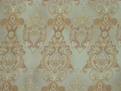 hedvábí 3321 v béžovém odstínu s kašmírovým vzorem