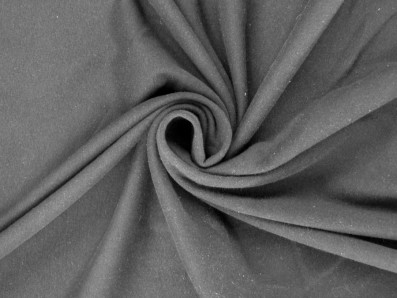 černý bavlněný úplet 3351