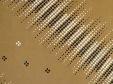 starozlaté hedvábí 3325 s geometrickým dekorem