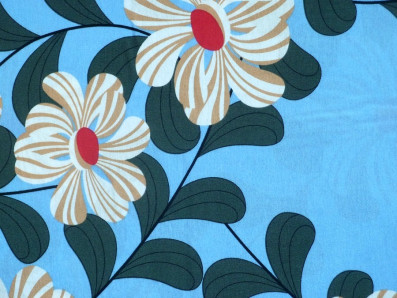 modrá šatovka 2024 s květy