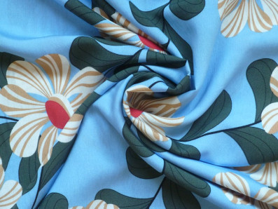 modrá šatovka 2024 s květy