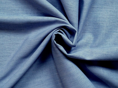 lněná šatovka 3423 v modré barvě