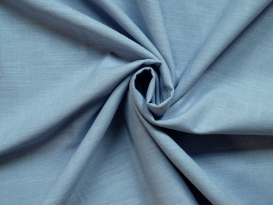 lněná šatovka 3423 v šedomodré barvě