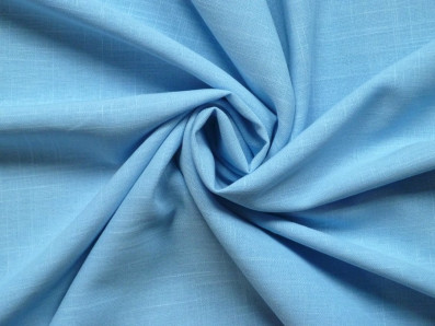 lněná šatovka 3423 ve světle modré barvě