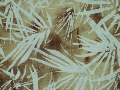 béžová šatovka 3405 bambusový motiv