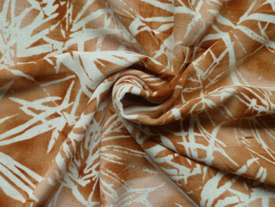 terakotová šatovka 3405 bambusový motiv