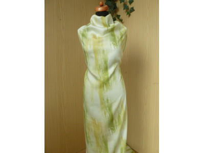 limetkově zelená šatovka 3413 tahy štětcem