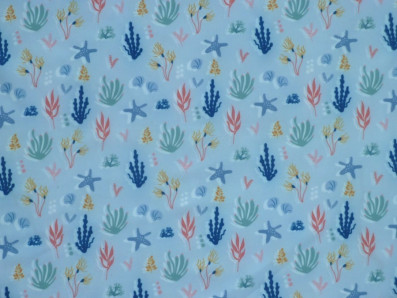 plavkovina Navy mořský motiv