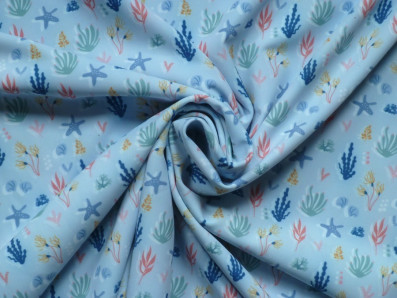 plavkovina Navy mořský motiv