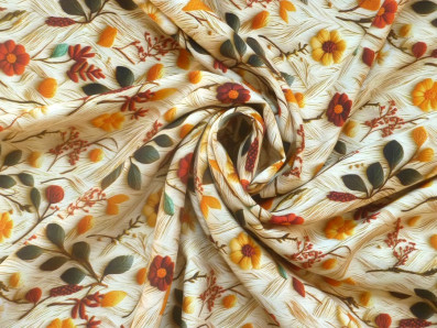 viskózová šatovka 3421 květinový motiv