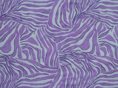 směsová šatovka 3403 fialový zebra motiv