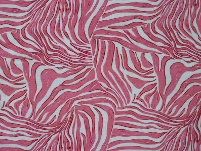 směsová šatovka 3403 růžový zebra motiv