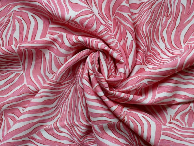 směsová šatovka 3403 růžový zebra motiv