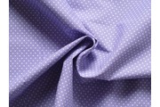 Bavlněné látky - fialová bavlněná látka bílý puntík