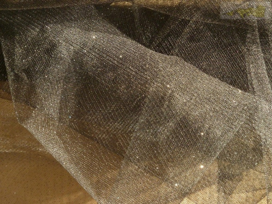 tyl effect černý s glittery